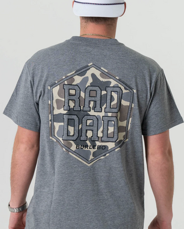 Rad Dad Deer Camo - Dark Heather Grey