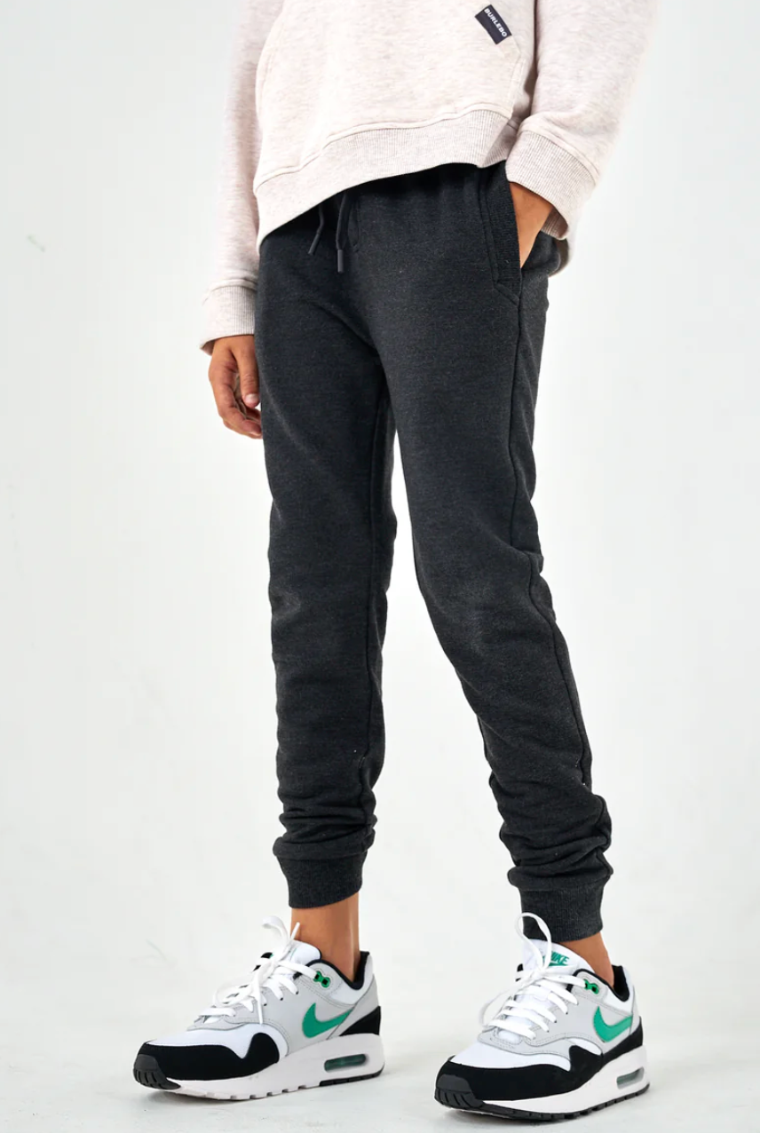 Youth - Fleece Jogger - Heather Black