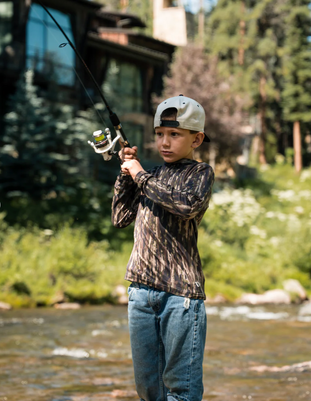 Youth - Performance Hoodie - Midland Camo