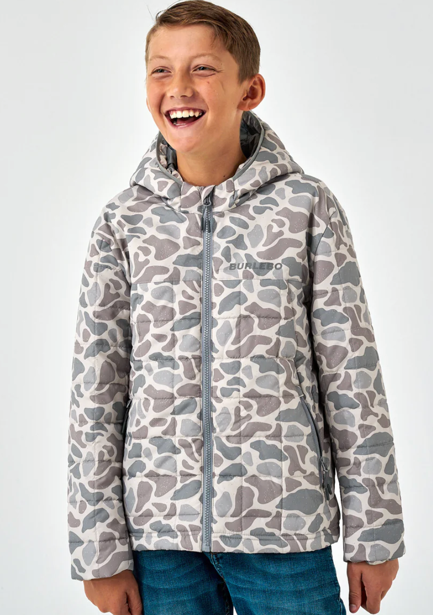 Youth - Puffer Jacket - Classic Deer Camo