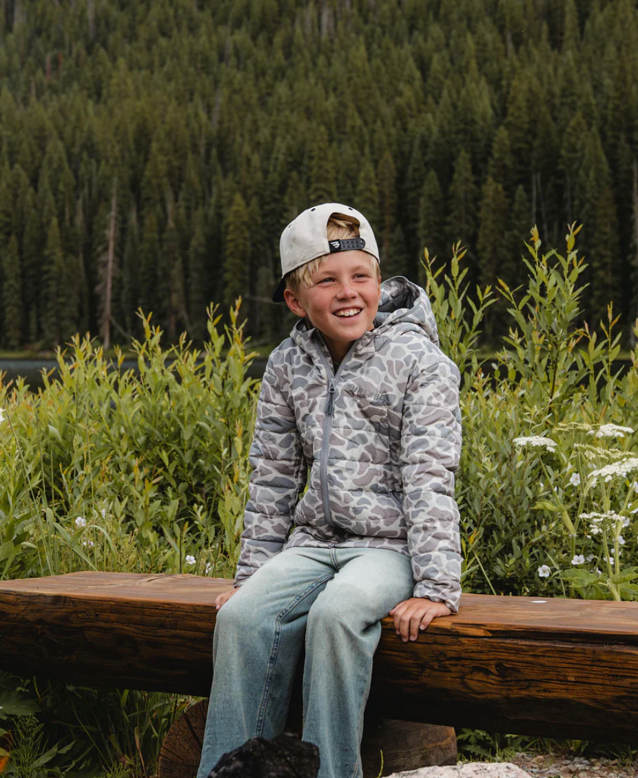 Youth - Puffer Jacket - Classic Deer Camo