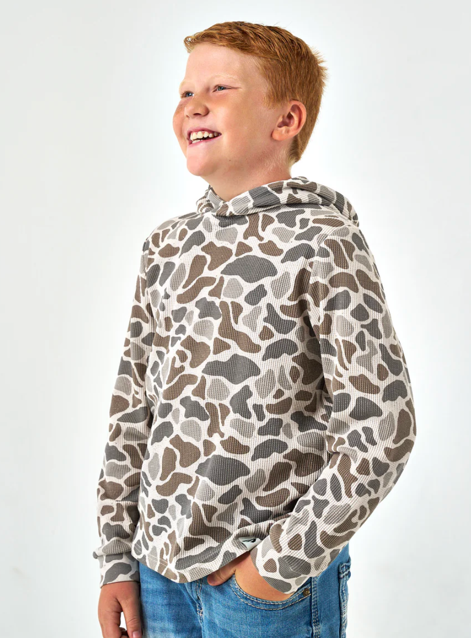Youth - Thermal Hoodie - Classic Deer Camo
