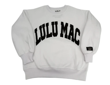 LuLu Mac Sweatshirt | White/Black