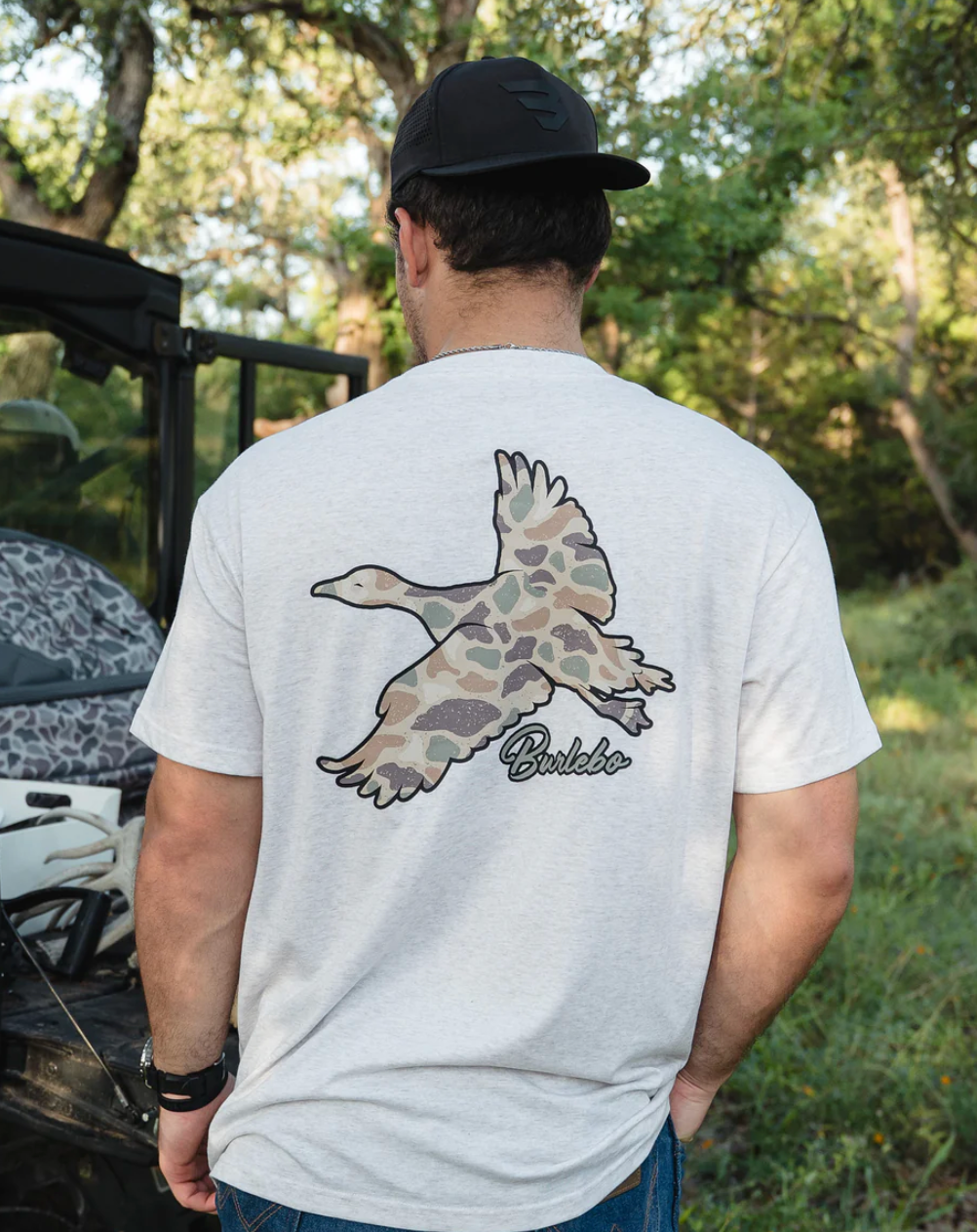 Flying Pintail Camo Duck - Oatmeal