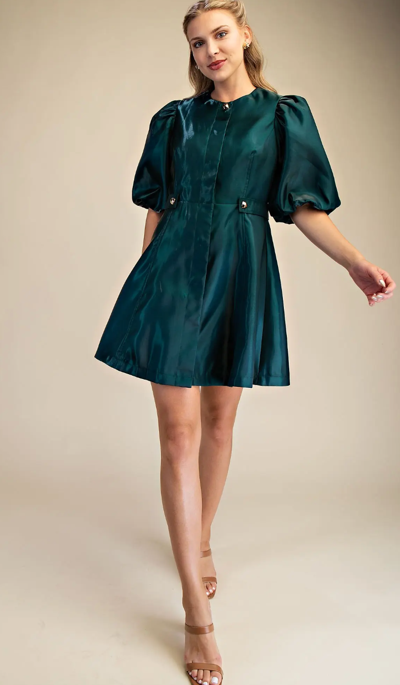 Christmas Flattering Shiny Dress