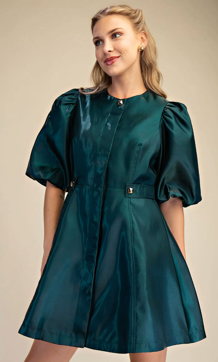 Christmas Flattering Shiny Dress