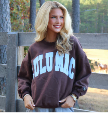 LuLu Mac Sweatshirt | Brown/Baby Blue