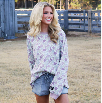 LuLu Mac Waffle Camo Top