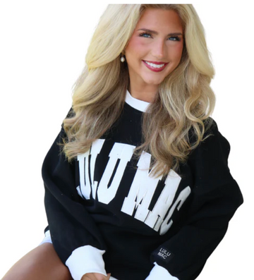 LuLu Mac Sweatshirt | Color Block | Black/White