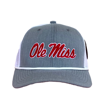 Ole Miss Script 6 Panel Rope Hat