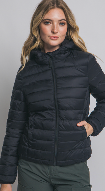 Hooded Light Puffer Jacket