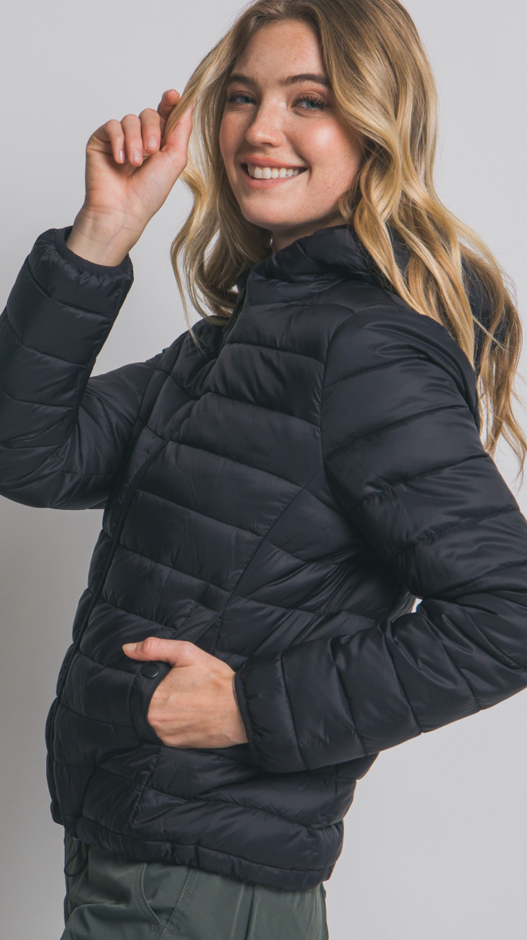 Hooded Light Puffer Jacket
