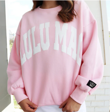 LuLu Mac Sweatshirt | Pink/White Puff