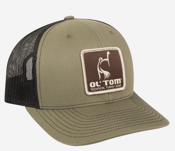 Ol' Tom Mesh Back Patch Cap Olive/Blk