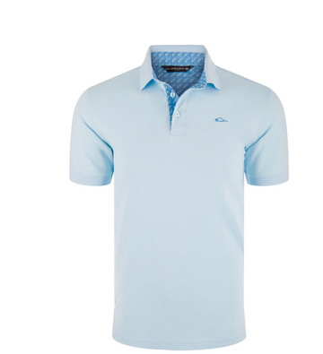 Drake Solid Pique Logo Polo