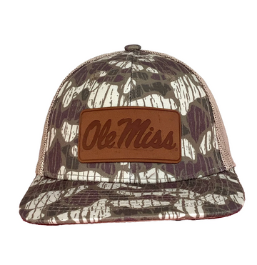 Ole Miss Script Leather Patch 6P