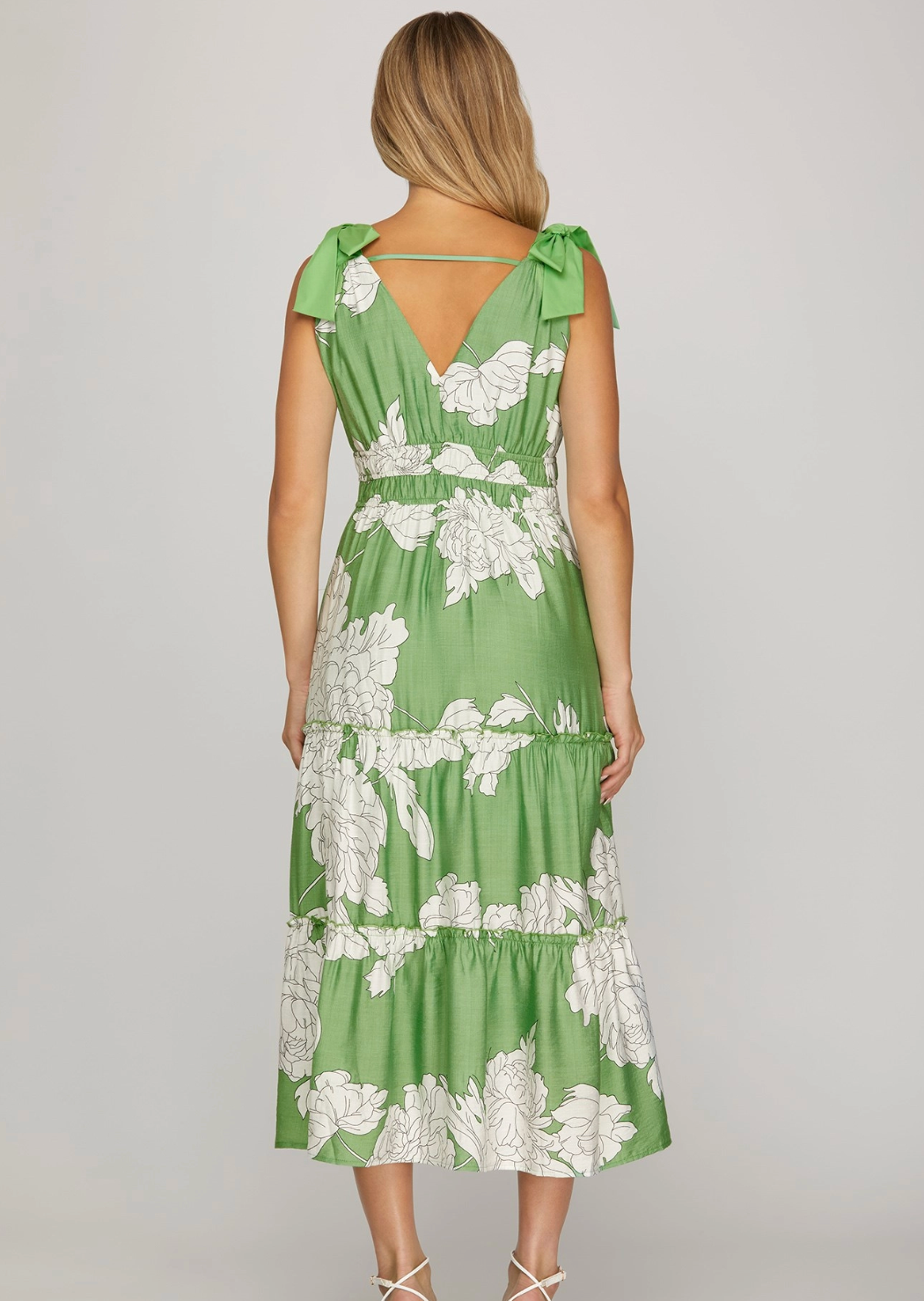 Floral Detail Printed Dress