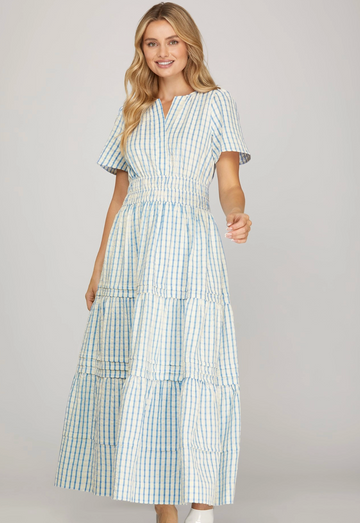 Striped Detailed Maxi Dress