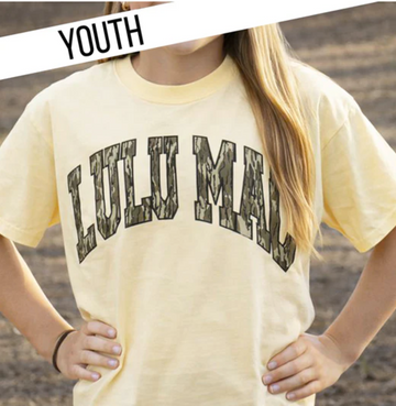 Youth LuLu Mac Mossy Oak Bottomland T-Shirt | Butter