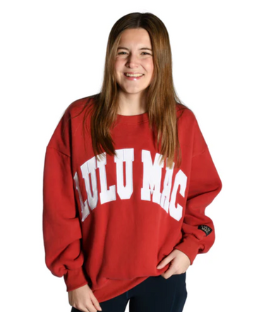 LuLu Mac Sweatshirt | Cardinal/White