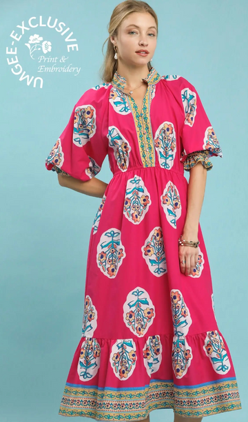 Flower Patch Print Dress