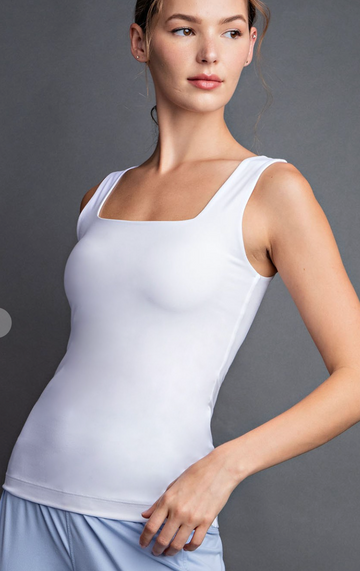 Butter Fabric Square Neckline Tank Top