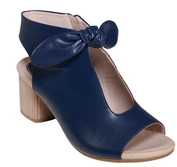 Kimora Navy Heeled Sandals