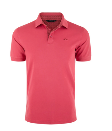 Drake Solid Pique Logo Polo