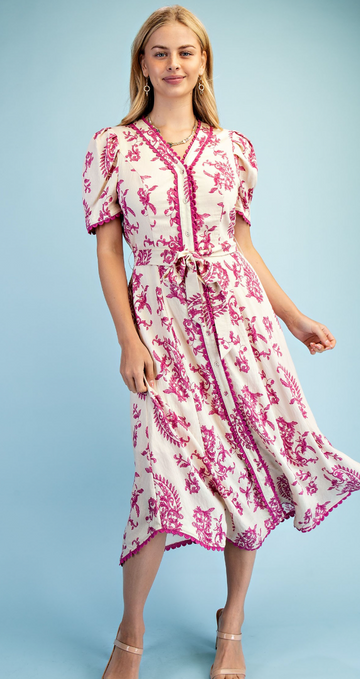 Paisley Printed Dress