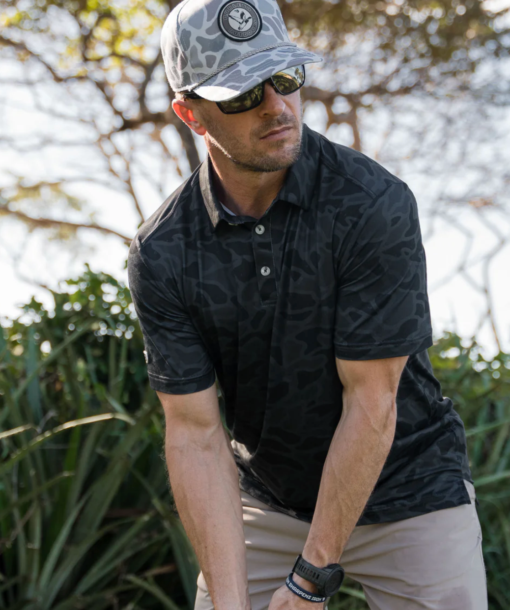 Performance Polo - Black Camo
