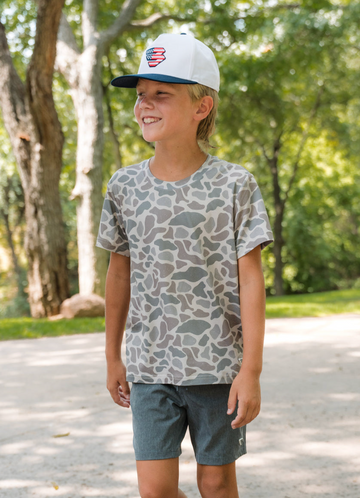 Youth Go To Tee - Classic Deer Camo
