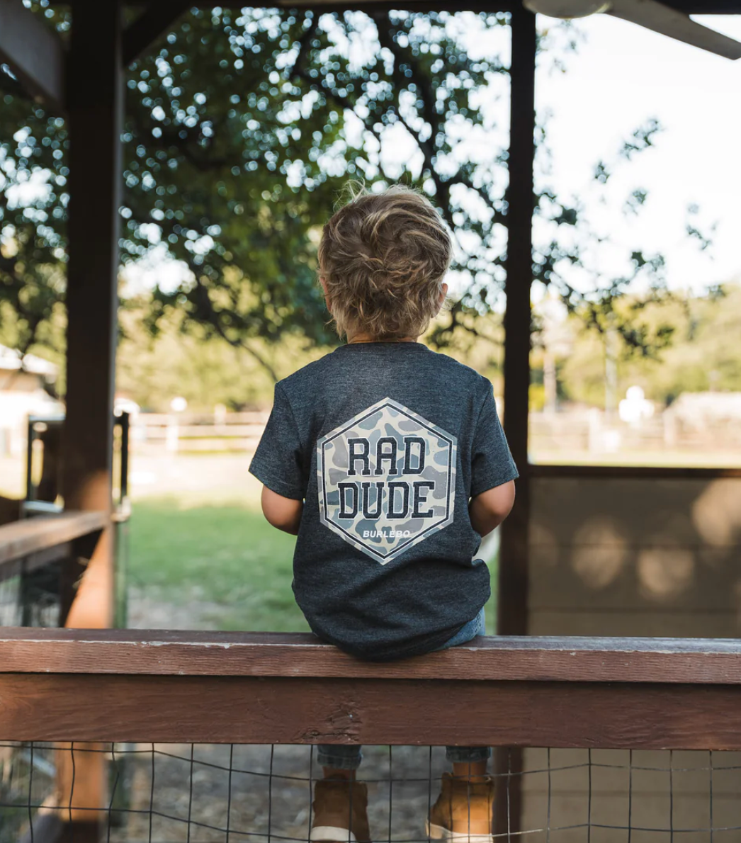 Youth - Rad Dude Deer Camo - Heather Black