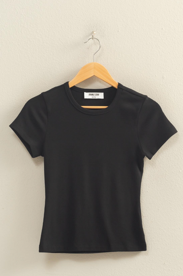 Mineral Washed Crew Neck Top