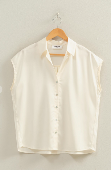 Flattering Satin Blouse
