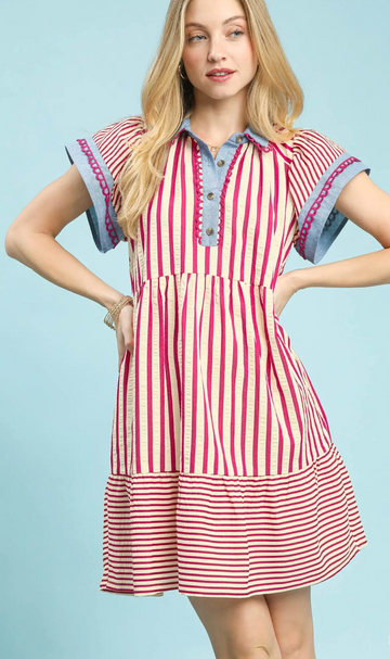 Charming Flutter Sleeve Dress