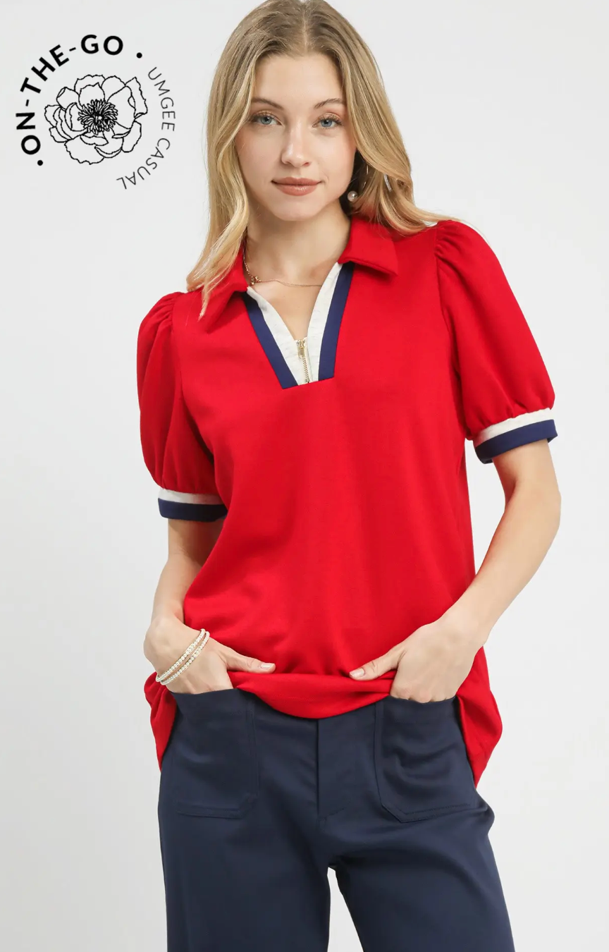 Charming Puff Sleeve Knit Top