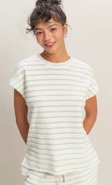 Striped Rounded Neck Top