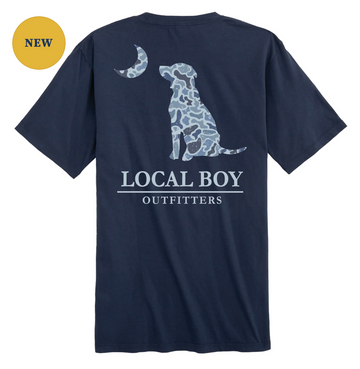 Youth Distressed LCF Cobalt Dog & Moon T-Shirt