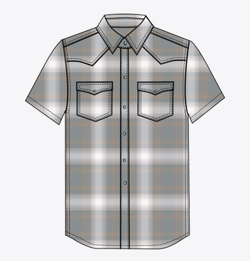 Ariat MNS Retro Helix Fitted Snap Shirt