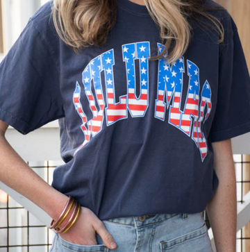 LuLu Mac Stars And Stripes T-Shirt | Navy