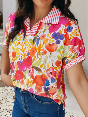 Vibrant Floral Blouse