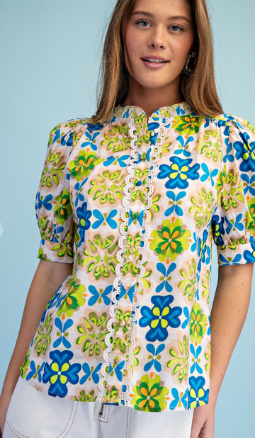 Floral Design Top