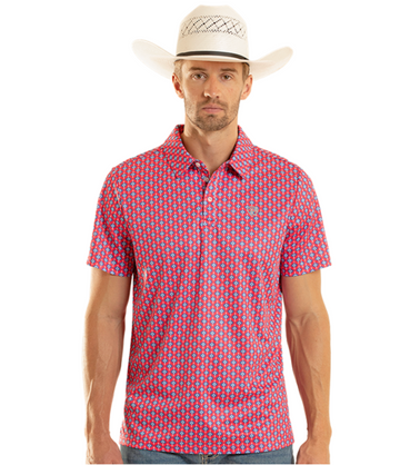 Mini Aztec Geo Printed Polo