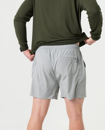 Athletic Short - Light Grey - Grey Aztec Liner