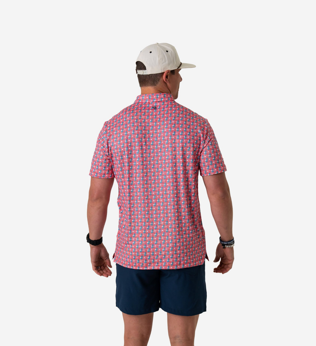 Performance Polo - American Flag Print