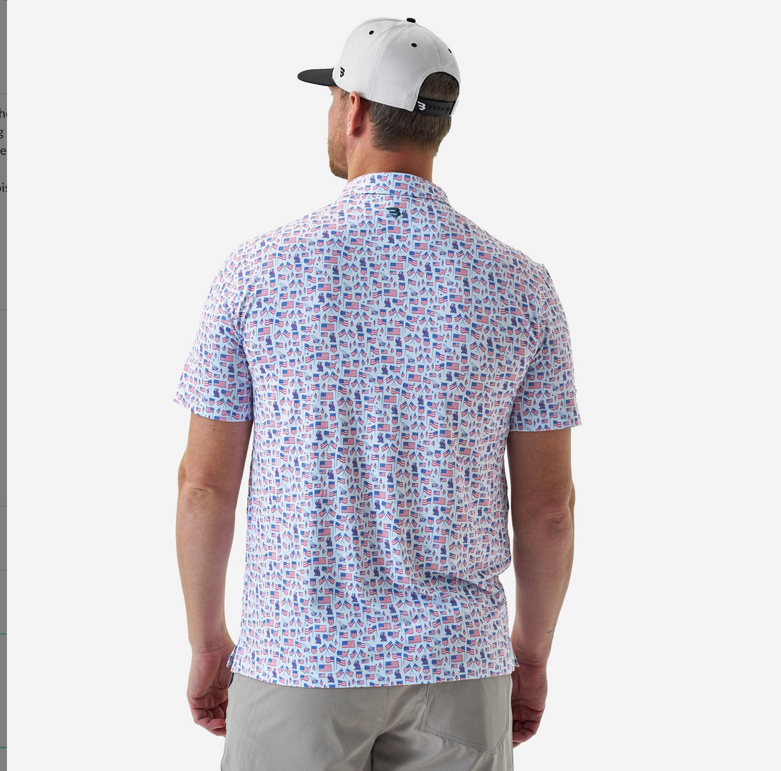 Performance Polo - Old Glory - White