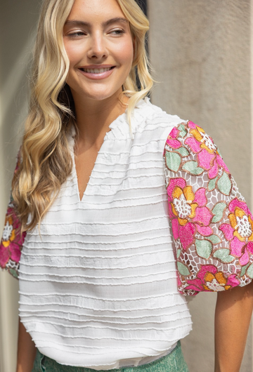 Charming Detailed Sleeve Top