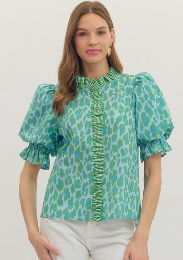 The Colorful Leopard Top