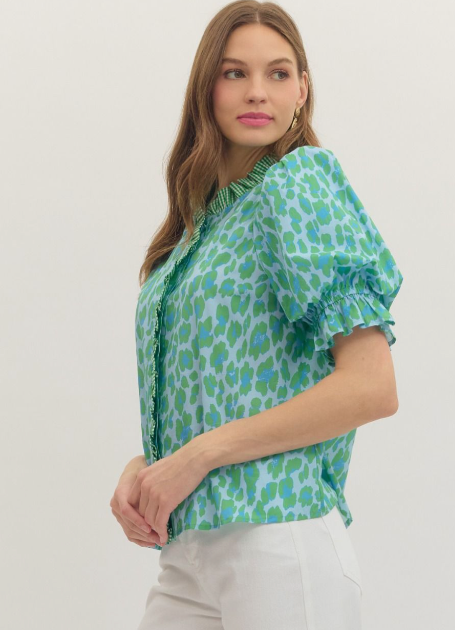 The Colorful Leopard Top