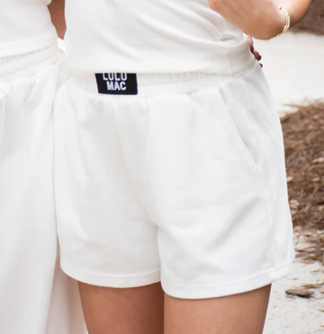 LuLu Mac Terry Cloth Shorts - White